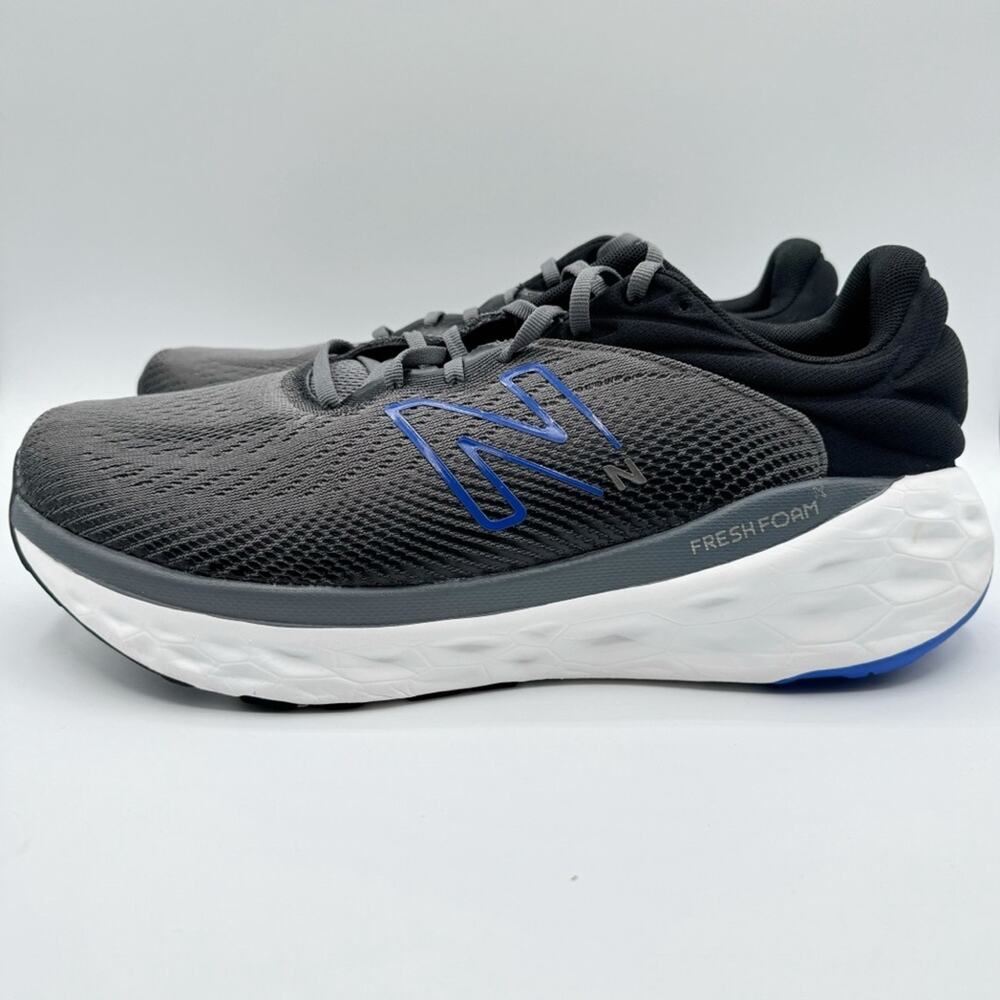 New Balance Fresh Foam M840FCB Castlerock Marine Blue Black Sneakers 13 Wide - Picture 4 of 8